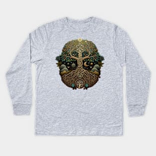 Tree of Life - Designs for a Green Future Kids Long Sleeve T-Shirt